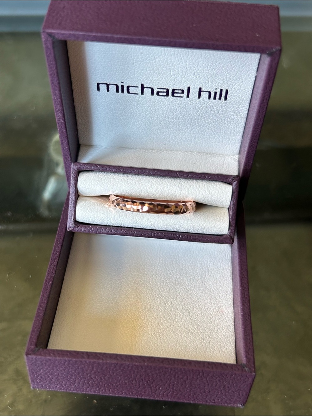 Michael Hill Rose Gold Hammered Women's Ring